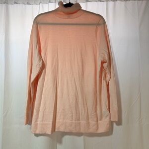Pale Pink Long Sleeve Turtleneck Sweater